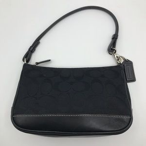 Black Coach Baguette Purse